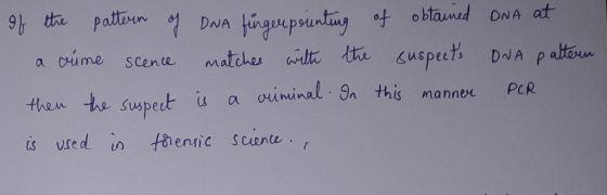 9 the paon DNA ingupuntng of obtamed DNA at attoun suspects ovininal 9n this DNA P Crime matehes wilt e SCente a PCR mannen t