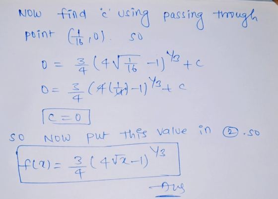 usingPast ing g NOw find point (4N c 0 16 4 t 4 Put thfs value in Y3 So SO NOw fla)=3(4z-1)