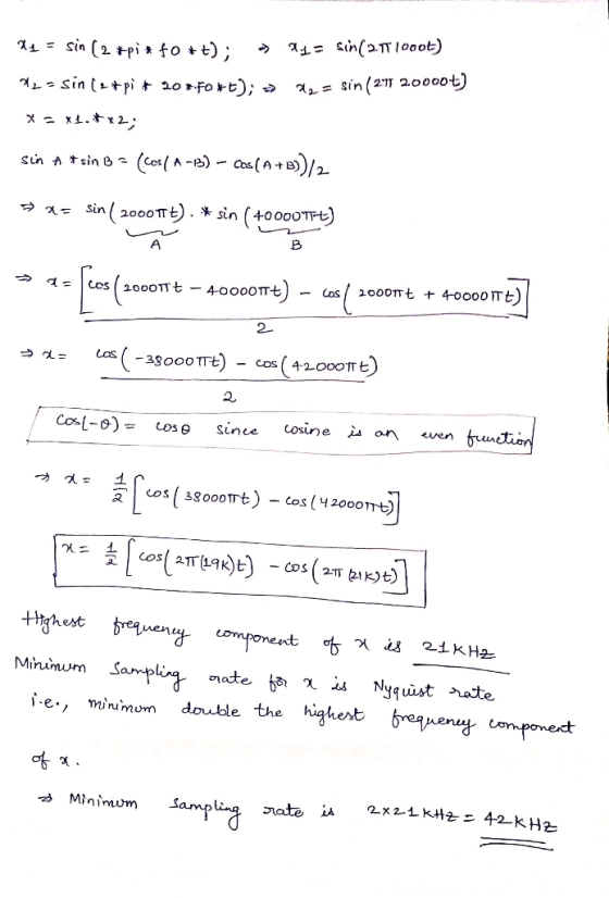 sin (2 2000ot) レ=sin t+pit 20*fo *t); > (CO1A -)CA+ B))/2_ Sin A sin B sin ( 20001TE). * sin (400o0TFt) A + 4-oooo Tt -Cos20o