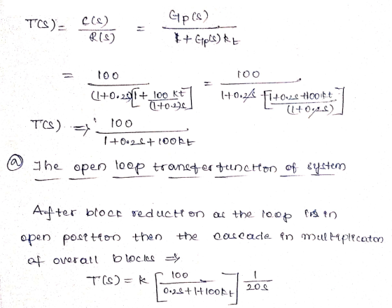 TCS)CC) to o tOO TTS) ラ 囚 コhe open loop tronetertanc tton of Lyttem 20.0