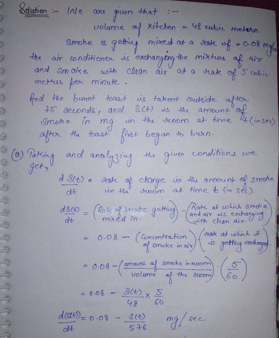 dluhone a iuen that volume al kitchenE eubic metere the air conditionern is Se exahangtna the mixtwa af air and am oke with c