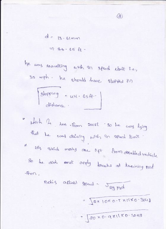 吟44-65 ft- he 35 mph gho have stopPel 20 Stoppin clastame aha a ung Pot rL 9D x O.IKD 30 48