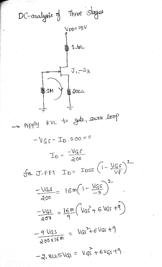 DC-analgais ซึ่ Three stre 1b Apply kvL to UGS 300 200 00 x16m