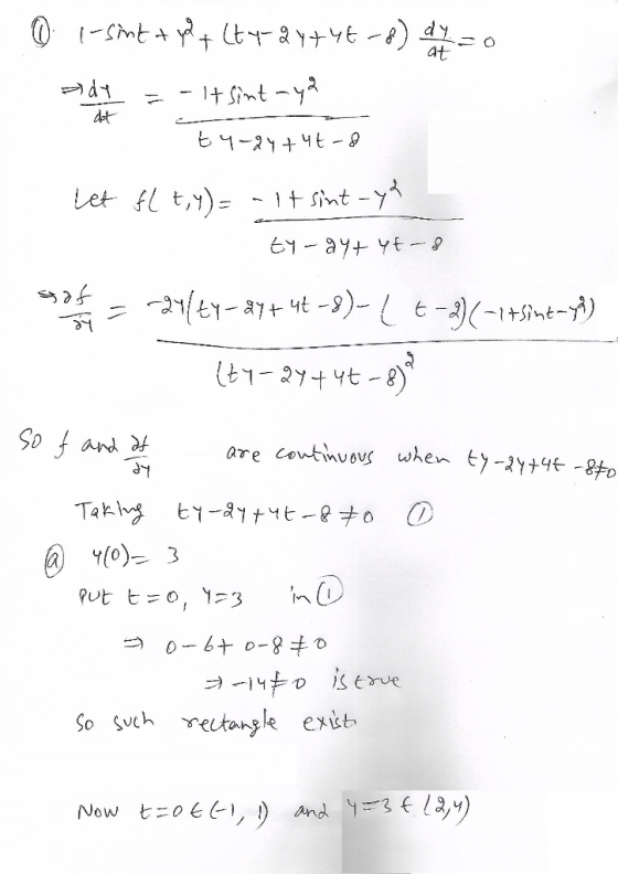 -mt Eay ) at 1+ Simt -yス dt -2 t Letft,y) - 1 sint - ay yt- 2(-7t9)- -1+5mt-) hthe- f os Taklng tyータy ナ0 の are coutinvous whe