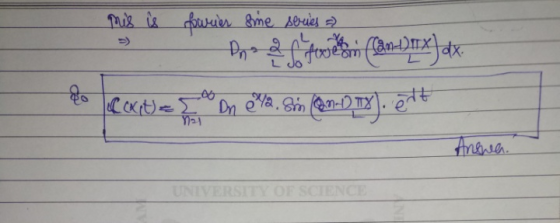 Pus is uaer 8me seuies eom Dnea. Gn (an-mXe CEXt) UNIVERSITY OF SCIENCE