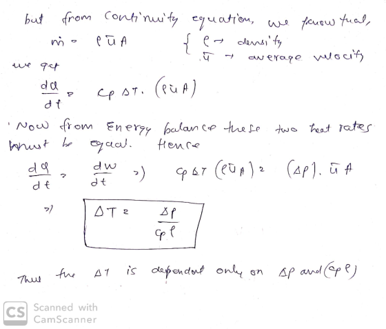 from Contnuity cuatton but faucw Aual e olensi verape vuouf we qt (uA) d c Cp AT d f Now fro En ery palan cp te Le fienre t