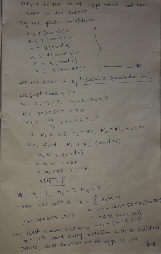 no of egq& that Loalol have bas ket givan couditions 1(mod2) (meda)v nE 3 (uod 4) he nE 2 Wd we s alve it Chaiuese Reuaiudar