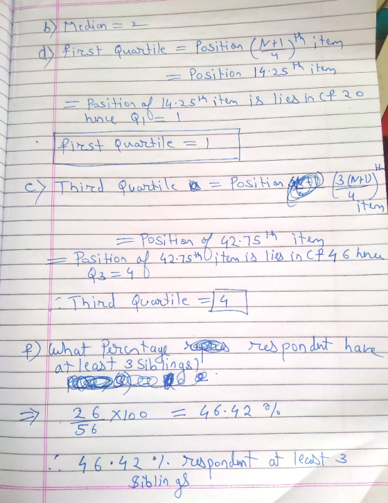 bMedian N tem Position dyfirst Quartile Position 14.2s itm Pasition af 14 25h item is lies in Cf2o hne i0- Pirst Quartile 3 (