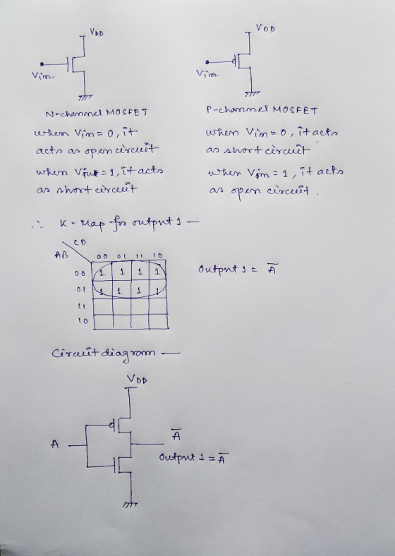 VDD Virm p-chammeX MOSFET an rpm circuit k-map fn ơutput j 1 0 V DD