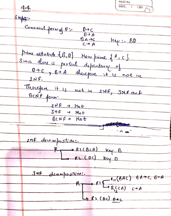 PAE No DATE 201 4.4 Canarial.torhal E:._ B→ A not f.