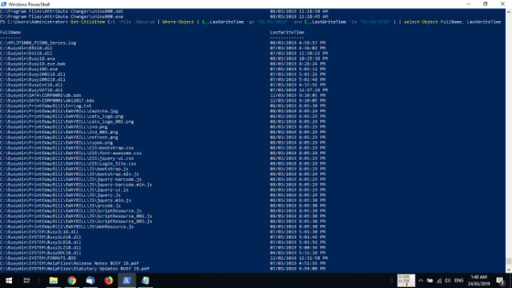 les Attribute Changeruninse08.dat 08/83/2019 11:28:50 AM 08/83/2819 11:28:45 AM Proeran C:Progran Files Attribute Changertuni