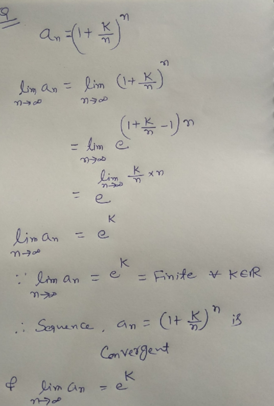 an Livn (-+ Lin an + - lim e Lim e K Lin an Lim = Fnite KeR an .: Senen ce, an Con vetgent K e