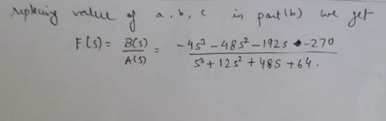 in patlb) Fls)- BCS) -4s3-48s-192s-270 + 12 s +48S +64 A(S)