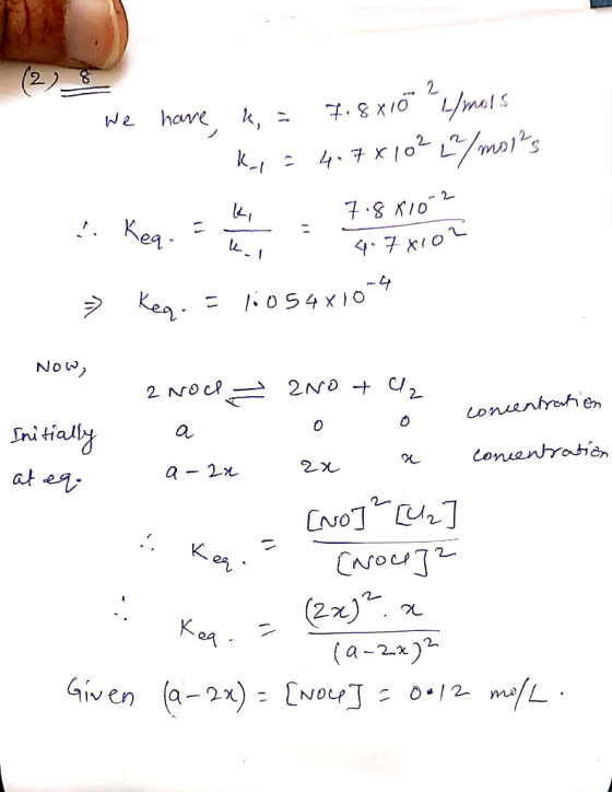 mals hare k We 2 4.7 XI0 2- 4.710 Ken ト054×10 Now 2NO 2 NOC 2 Lonentraten nitialy a Conentratien 2ル a at ea - KrCon Cro (27)