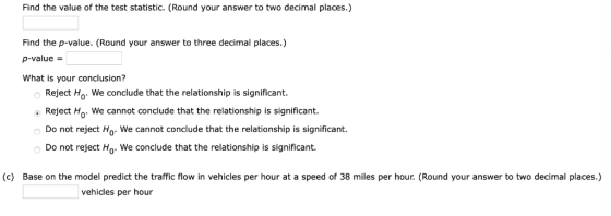Find the value of the test statistic. (Round your answer to two decimal places.) Find the p-value. (Round your answer to thre