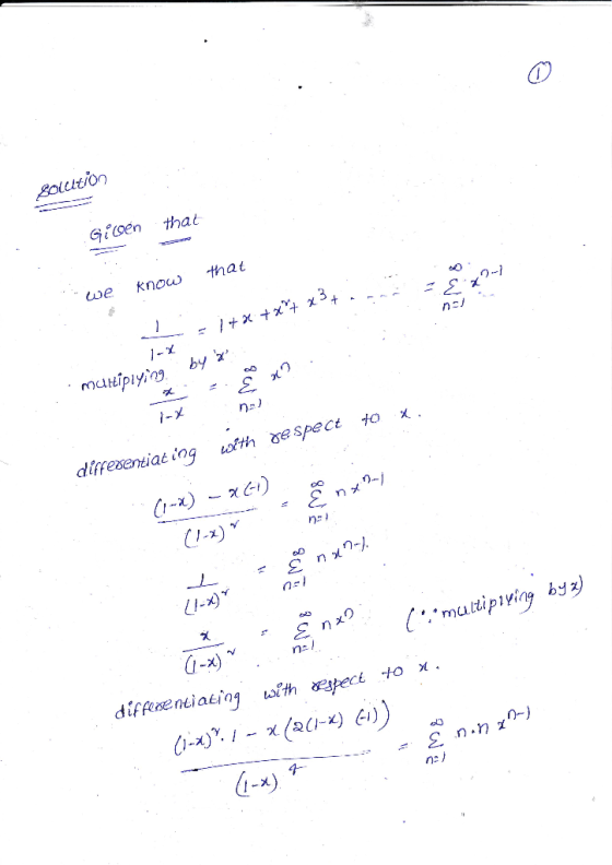 Eoliltioo ?忘 loen thal 3 we know that 1-х l-メ diffesentiating with se spect to x. 1 と U-9 G-x) diffesentiaejn ith nal aeapec