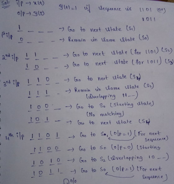 10II Go to next utate Cs.) → Remain un llame (State (So) le o St . 1 an be to next utote Utor loll 2) Remain in lame utate Cs