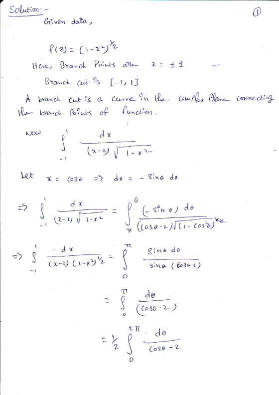 Solution :- Giiven data, bran C. Connecti,j unction Sine d«e sine (oso 2) 2. Cose2