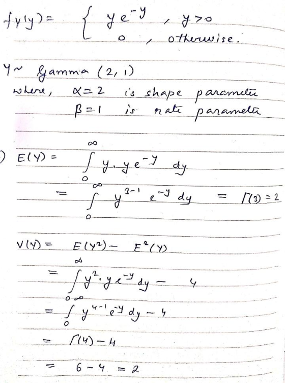 fyly othuruwise amma2, 1) where shape panamela nat panameta ) ElY)= yyedy dy 2 17 EY)-EY O- 6
