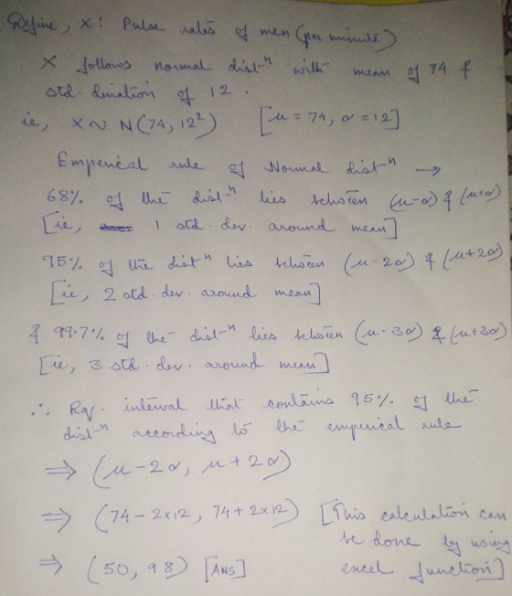 Pulse nalis X 2 IW X dollons normal di wik 4 74 f VwTM 2 N(74, 12) Empeneal ule Nomal t is tehoron ura 4 lar) 1 . 2 otd dev a