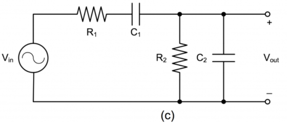 1 C1 R2 C2 Vout in