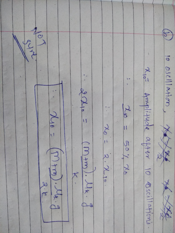 10 eseillarion Amplitude a4tr 10 0scillatns ut ) NOT Syre