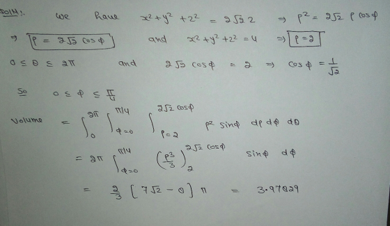 Raua we 2 +22 and 25 Cos 中 Cos 中 =- and at So Nolume sind de d do 9J2 Cosp P us 3.979a9