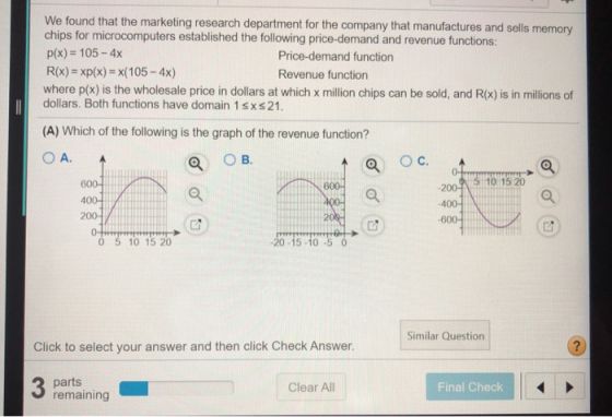 We found that the marketing research department for the company that manufactures and sells memony chips for microcomputers e