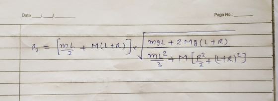 Page No.: Date mgL+ 2 Mg (L R) mi2 +M 2