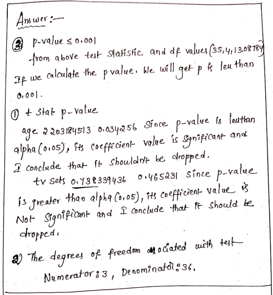 p-value s o.ol pom above tat staifsifc, and df valey 3p we caleulałe the p value e w ge p k leu than 0.001 0 Stat p- vatue. a