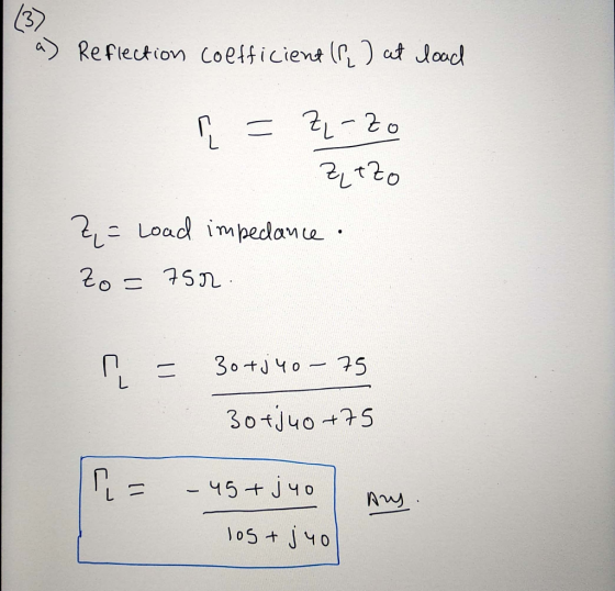 3 Reflection coefficien ot Jond 21tto 2os