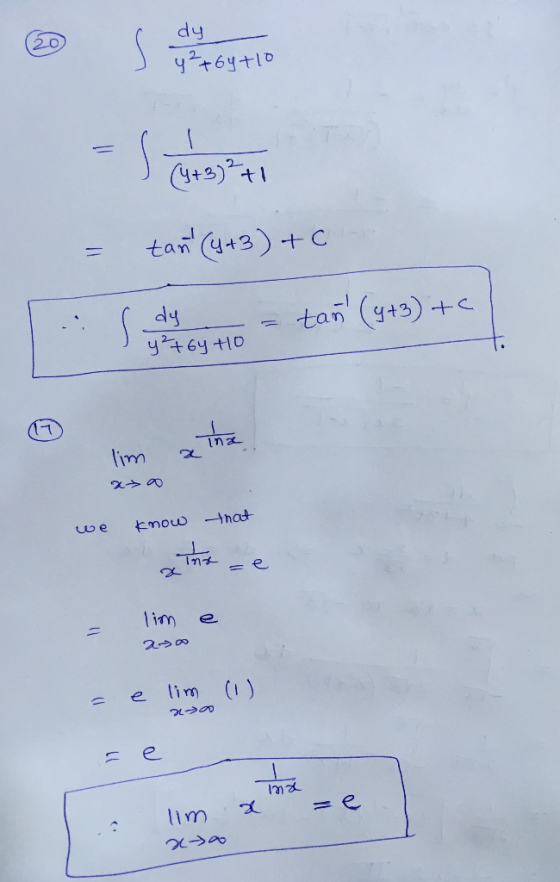 20 y6ytIo 2. CY+) tai (3) C tan (yt3) dy yy o 1-1 lim that Emow oe e 1im 2300 (1) im e =e lim