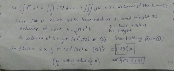 (3) dv 3 Here So is come with bast racius b and hiegh3 base radius h: hicah eg