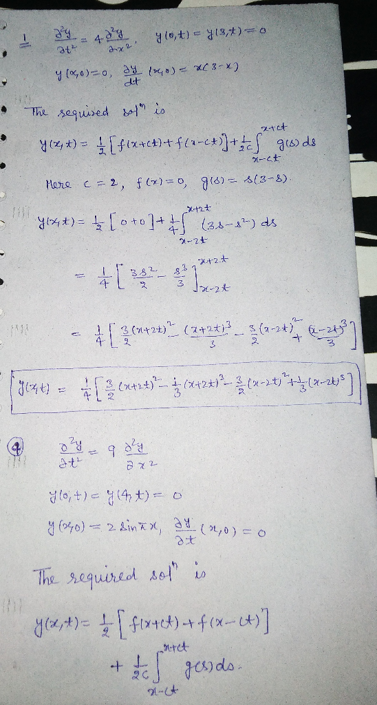 48 1 o,t)13,t)o e y(G6)ニ0, )=C3-x) ddt sequised e io 2tct /1-ct - (r/x)R Hare c= 2, f(x)=0, 9(6)- ん(3-2) i (2s-12-) ds 2-2 *4