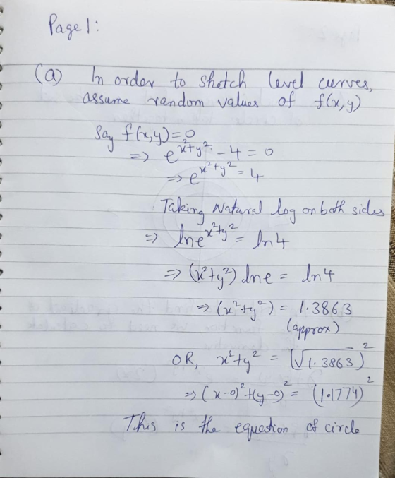 Page 1 n ordar to Shdtch erel cures Ca assume tanda valuar of f, 2 >e Natunsl lag Taking on bdk sides 3863 2 oR, nty 0x-9Hy-9
