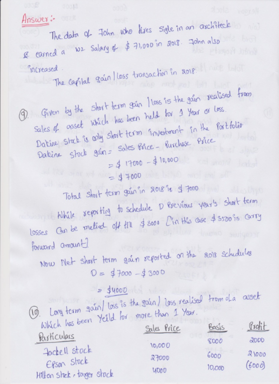 Answer The dato o Tohn who les Sigle in an aychitek ncreased The (sélal goin lloss tonsac lin in Ro e gain eaised Sales 4 aso