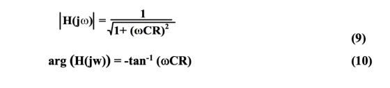 )- 1 |ндою 1+ (оCR)* (9) arg (HGw)) — -tan-1 (оCR) (10)
