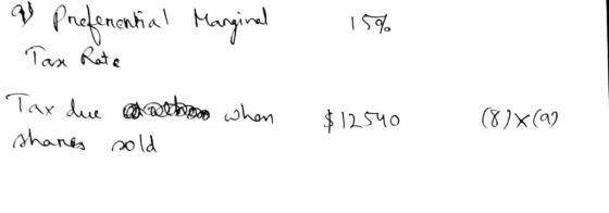Prafenanhal Mail Tan Rte Tax due th ohon 8)x(a) $12540 shanes nold