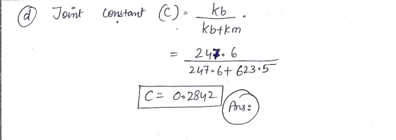 kb kbtkm Constant C Jont 24. 6 247.6 623.5 C2 0.2842 Ans