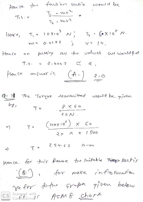 thfension ratio woud he Har T * mレ2 Flere N. T2 1oxIo putiny Hon ce ay tu uolues T.Y Honco (A amSuurs oould be fven dtonmi