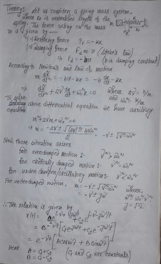Whena T nttie above ditterodial equahun we have auxili る critical, dumped mohon V-1