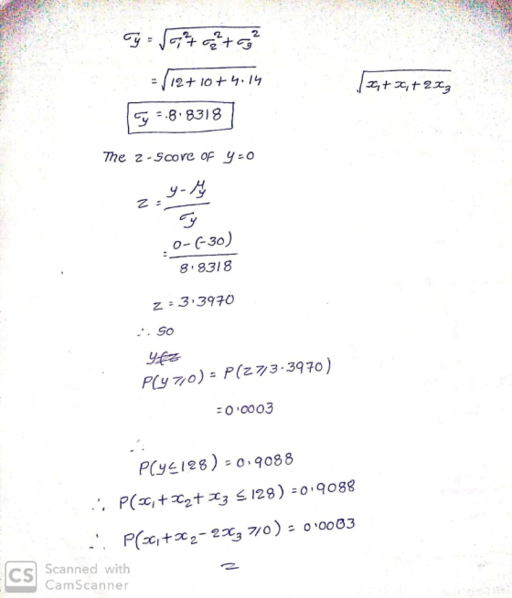 2 2 tt223 8 8318 The 2 Score of y o y-ん o- C30) 8 8318 3 3970 . So Py7o) P(z73.3970) O 0003 PCye125) = 0,9088 Pt2t 3 s 128)