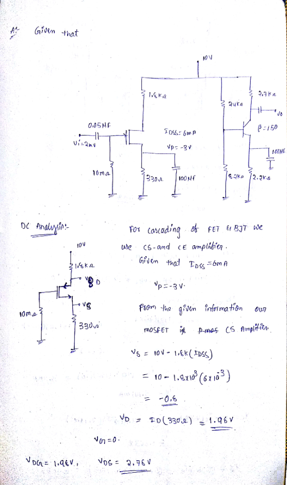 A niem that 2.7 kn 0.05MF 150 0mn to V 330a