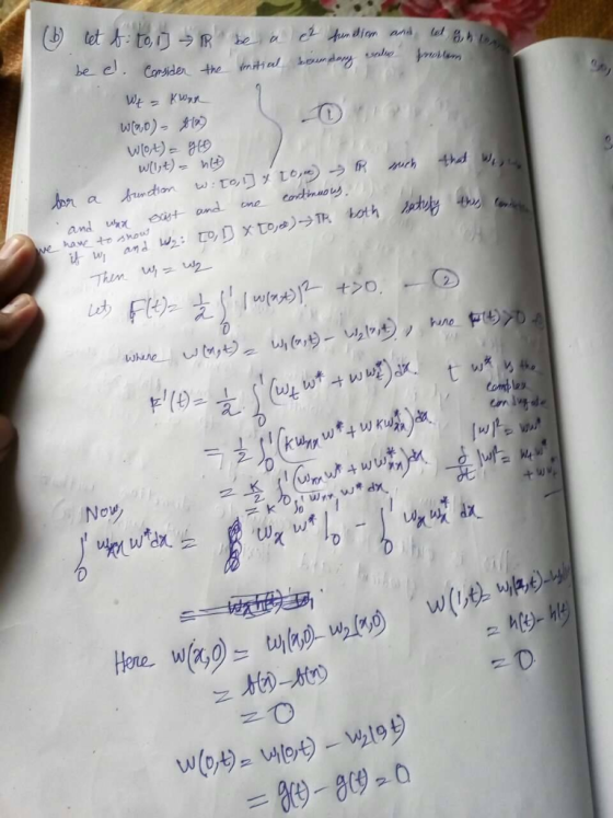 (tet to R te a c un diom and be e. Cosider the ntial boundoy e Wt=KWrn Wao)-1 wist)= n or Srindion a codinnou nd tne we haw t