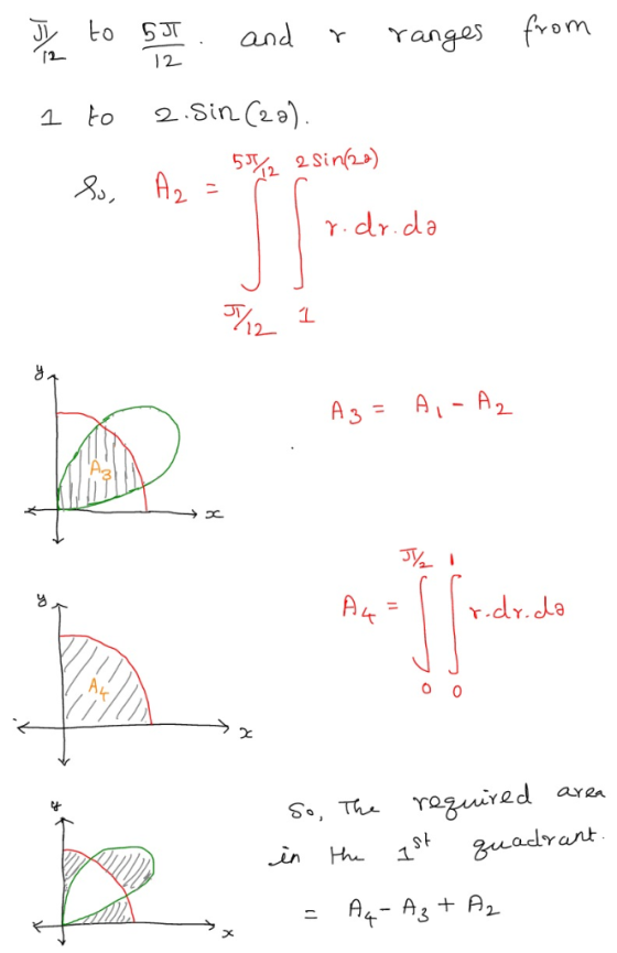 and Yang 2. 12 1 to 2. Sin(28) 2 γ. dr da 12- 4 r.dy.eLa oguired are adlrart 13