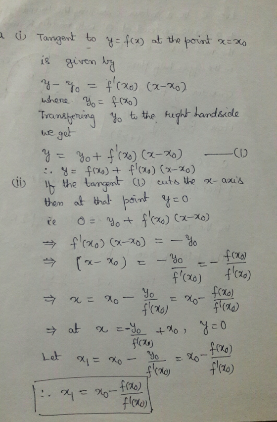 Tangent, (I) to yこf(x) at the fount. χ는 is em we go Gi the frxo) (ao) frao) floo