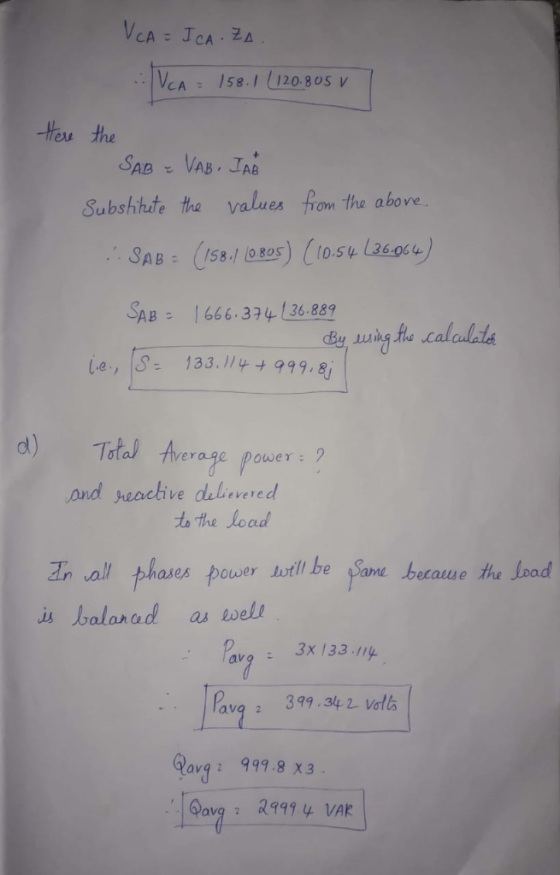 VCA 158.I (120.80s v tHos the Subshhite the values fom the above SAB 1666 334 136.889 Lus erage power: and eachive delbeveres