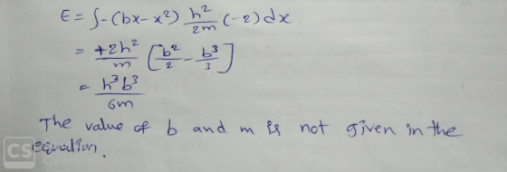 2 m 2 The value of b and ms not given nthe CS enn he 2)