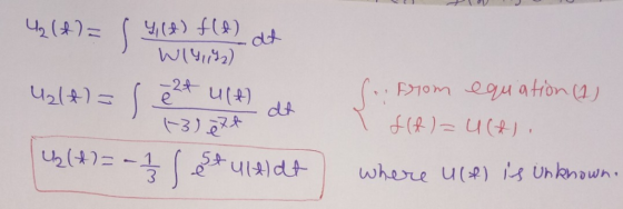 (f (FA P1Om eguatron (1 24 ult) e dt R)4() 31274 where u() is Uhknown