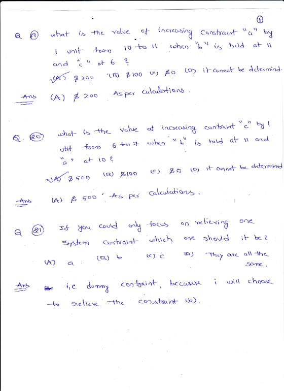 of- increasing Constraint 2. nmo (A) メ200 ĄSpey Calculations 1 ushat- the value t incosing contnt one should it be「 (C) ,They
